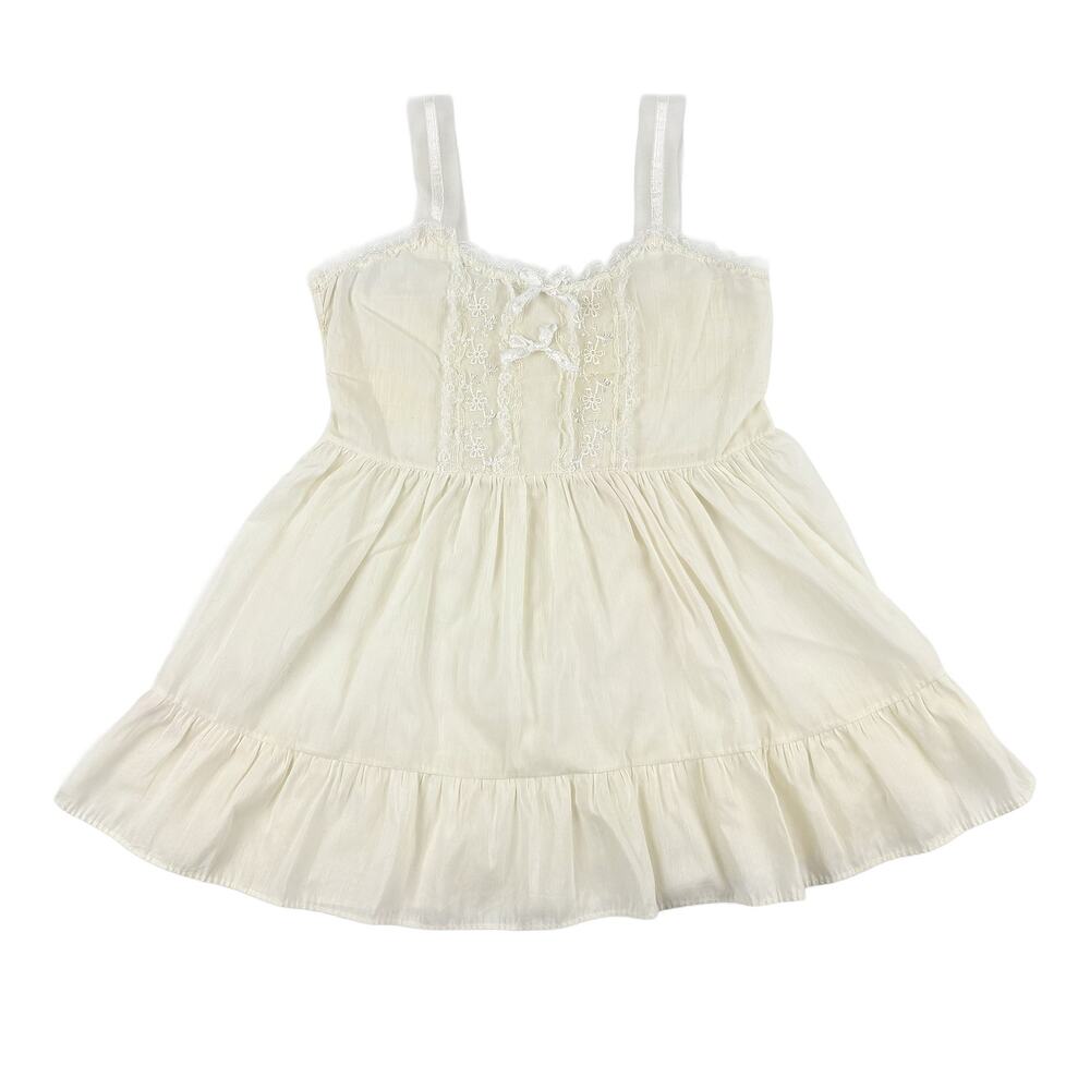 VTG Ivory Lace Toddler Dress 3T Photoshoot Photography Prairie Neutral Heirloom